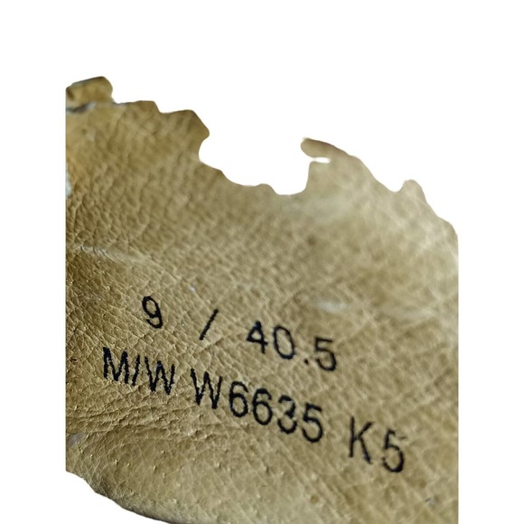 Born B.O.C. Brown Wedge slip on shoes closed toe buckle Women size 9M - Picture 7 of 9